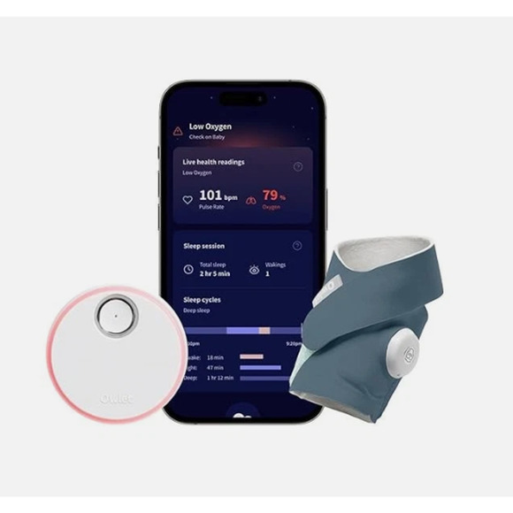 Owlet Dream Sock FDA-Cleared Smart Baby Monitor - Track Live Pulse (Heart) Rate - Picture 2 of 10